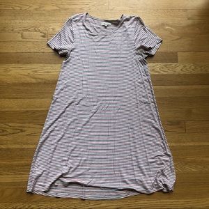 Madewell Striped T Shirt Dress